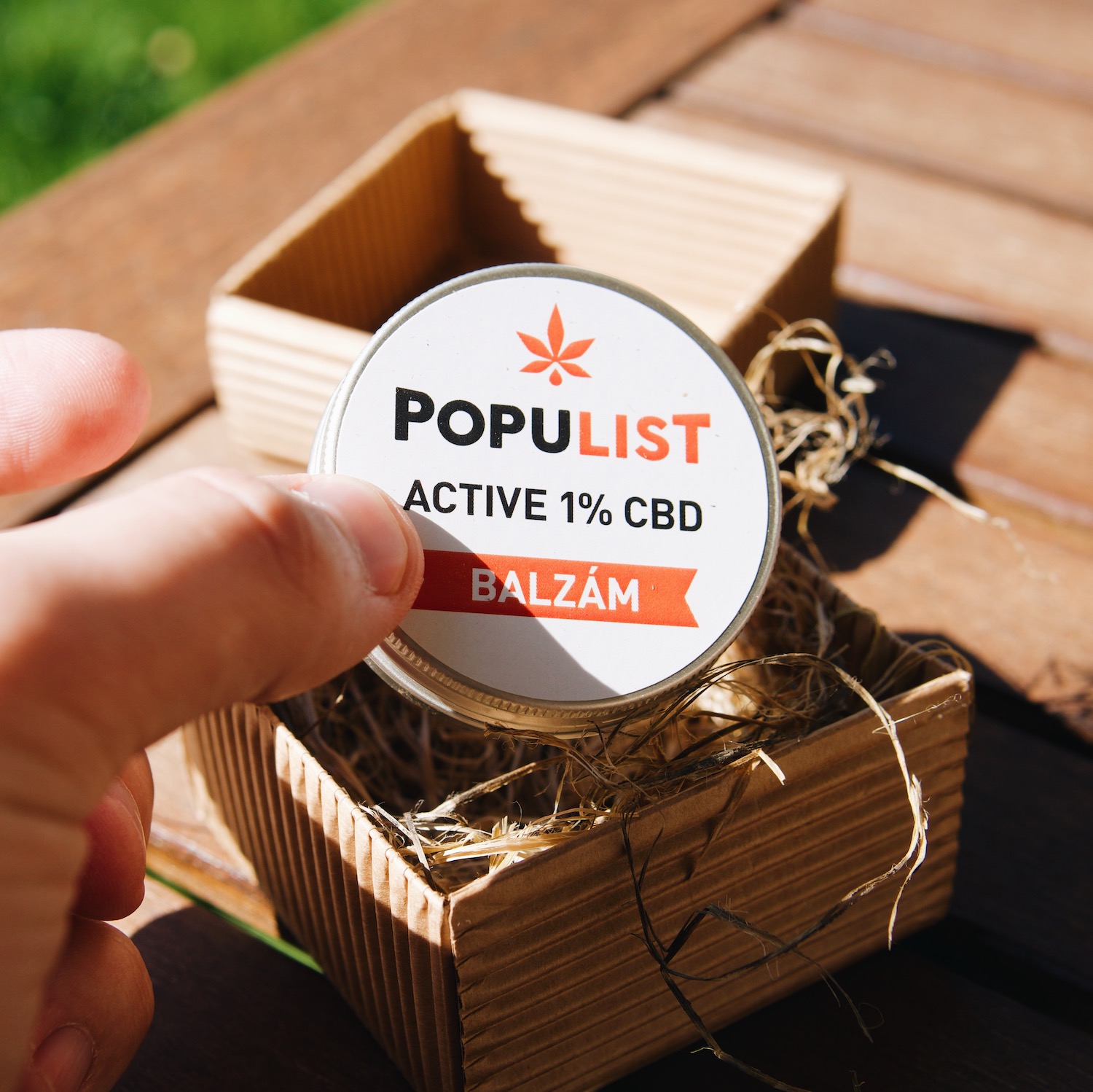 Populist CBD balzám Active v krabičce